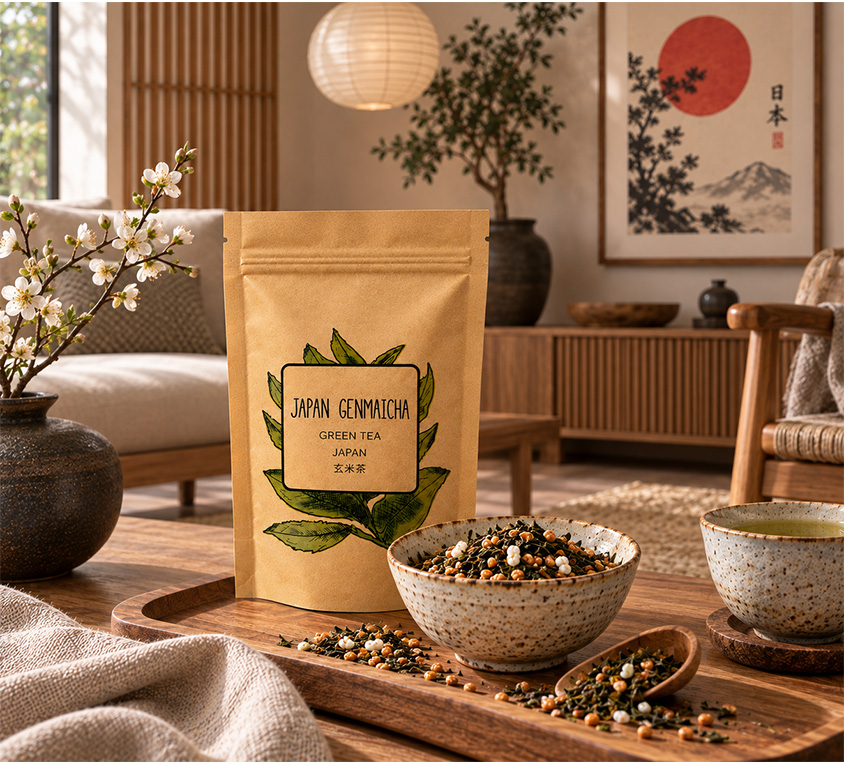 Japan Genmaicha Leo Tea – japońska zielona herbata liściasta z prażonym ryżem